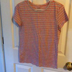 Orange striped t shirt